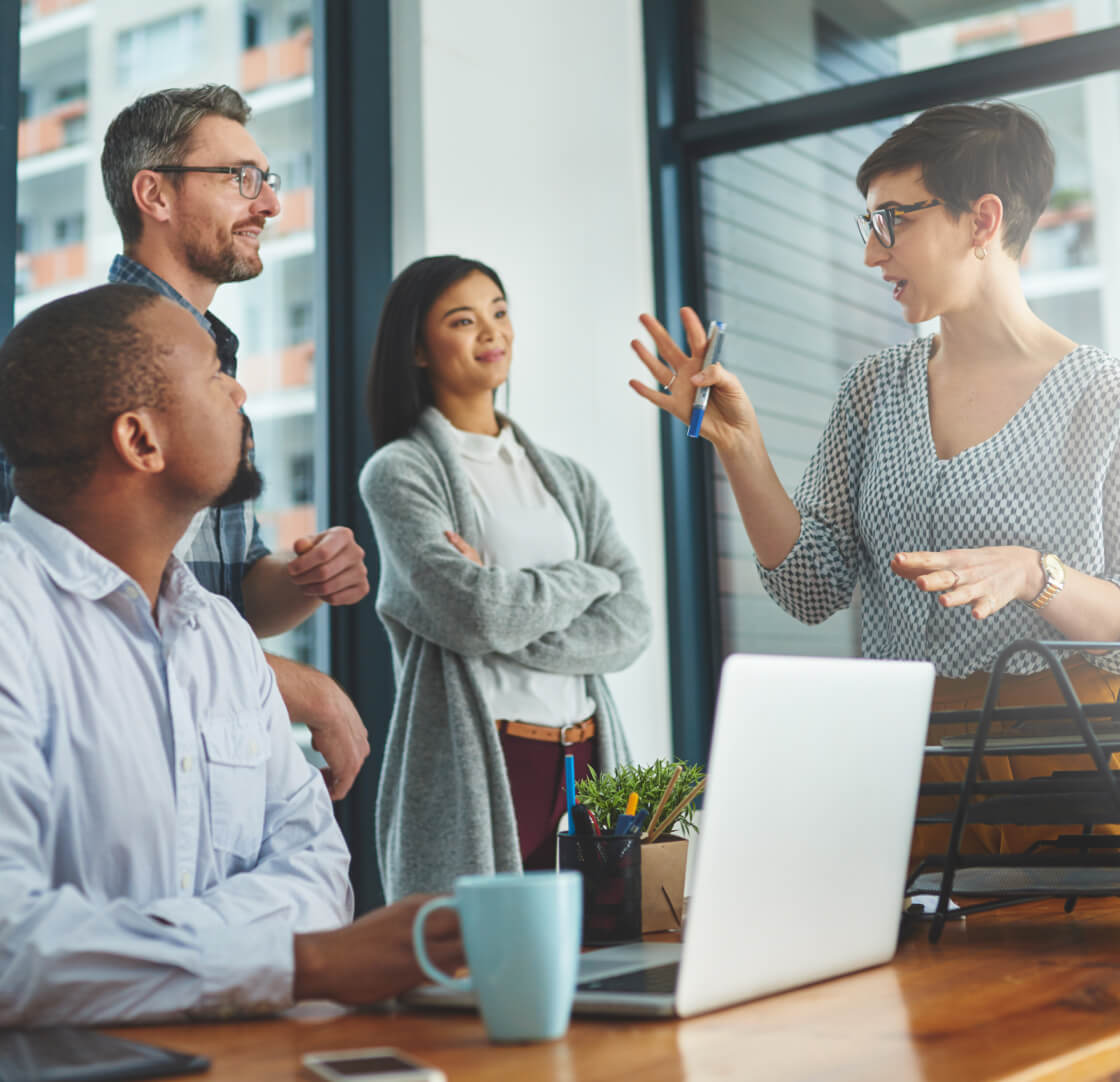 People in a business meeting